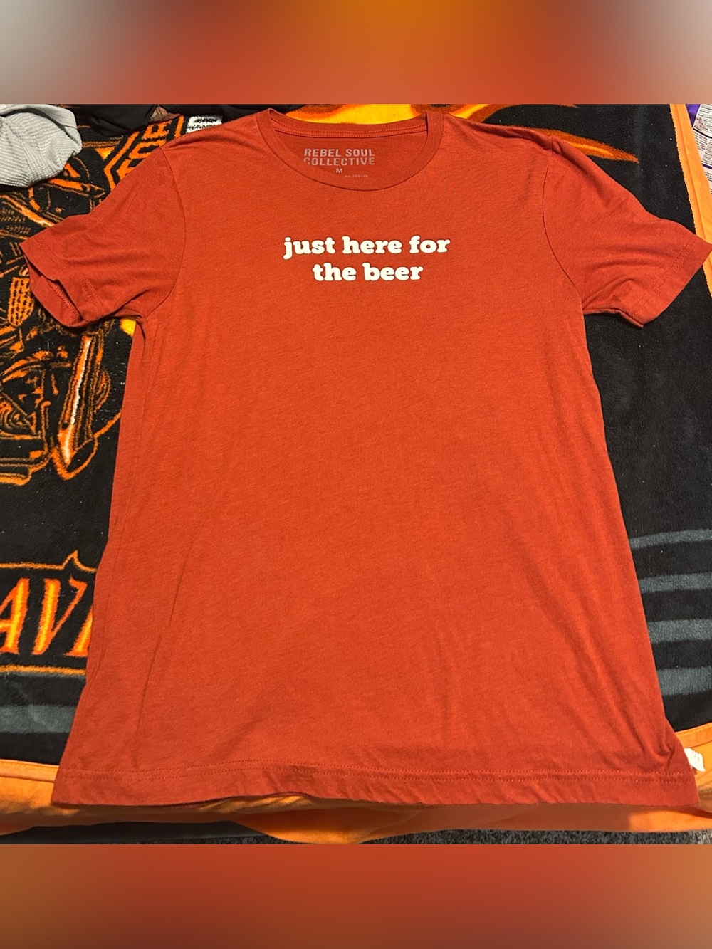 Burnt Orange Just Here For The Beer Tee